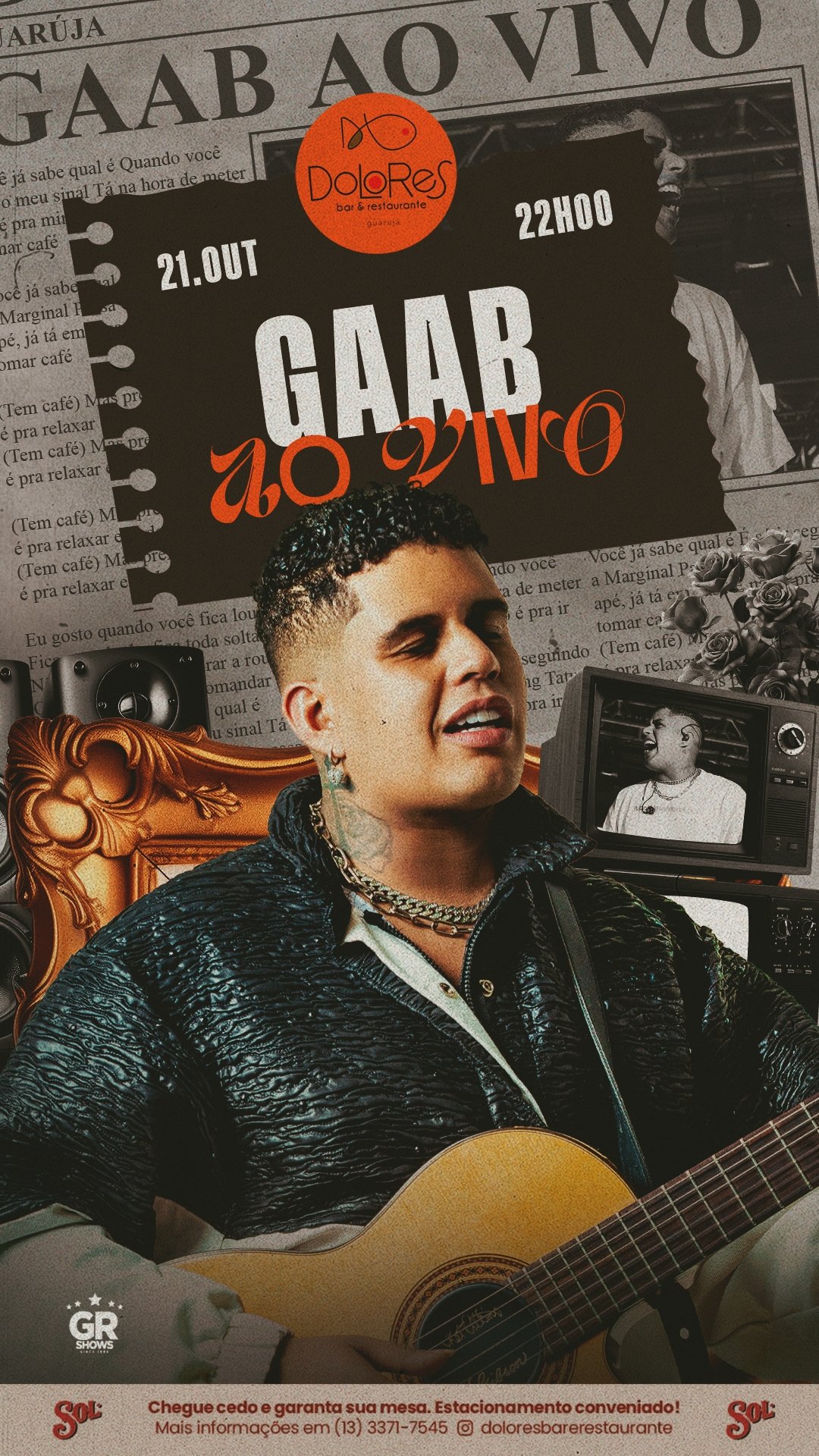 Gaab comanda show no Dolores Bar e Restaurante no dia 21 de outubro 17 Gaab AoVivo