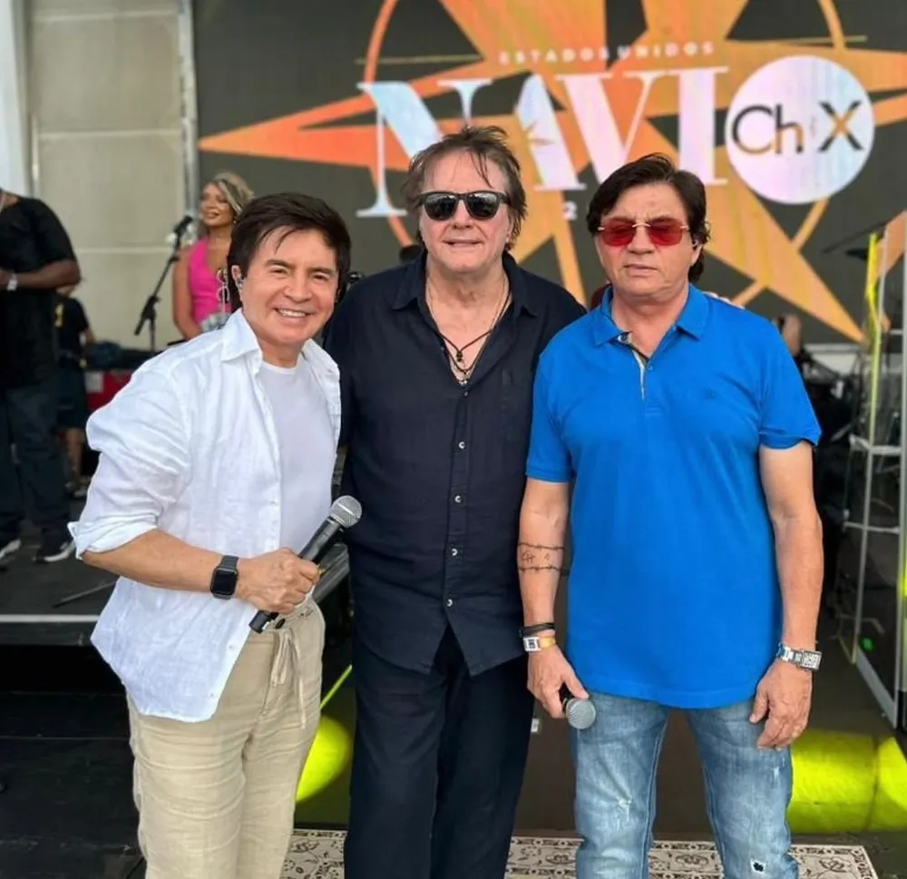 PromoAção e Chitãozinho & Xororó confirmam Fábio Jr. no navio "ChX: Uma História de Sucesso" 17 Xororó, Fábio Júnior e Chitãozinho — Foto: Reprodução: Instagram