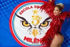 Estrela do Terceiro Milênio anuncia Mirela Birnfeld como a nova Musa da Bateria Pegada da Coruja