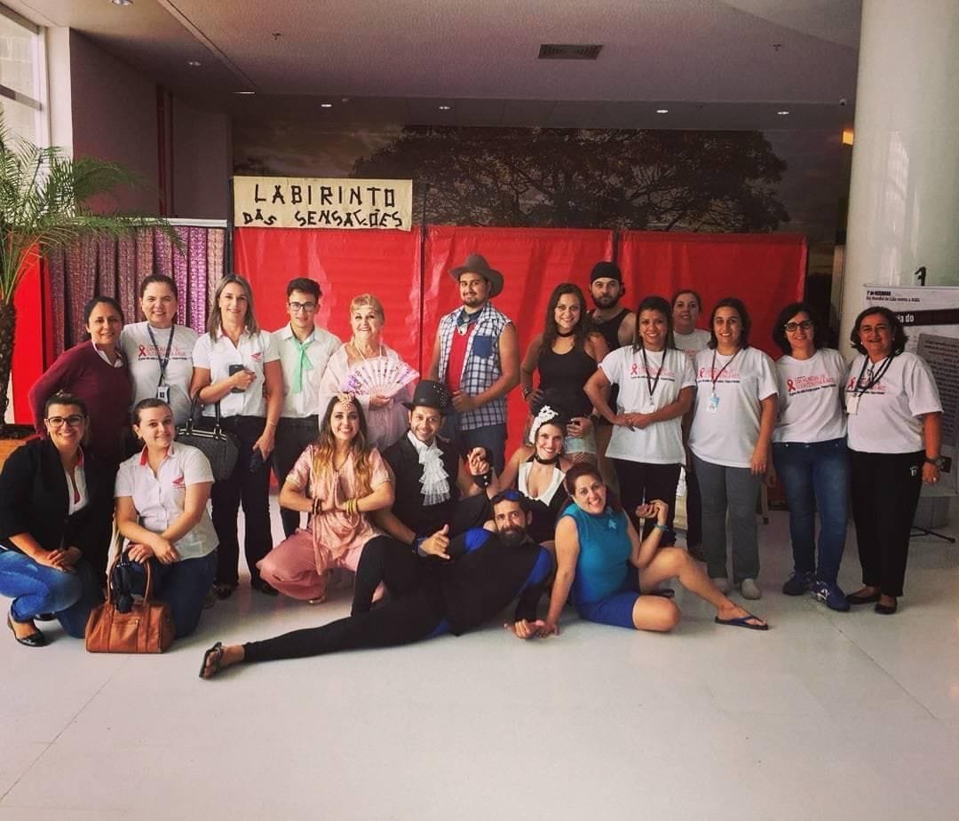 Peça Labirinto das Sensações com a Cia Paulista de artes em 2018