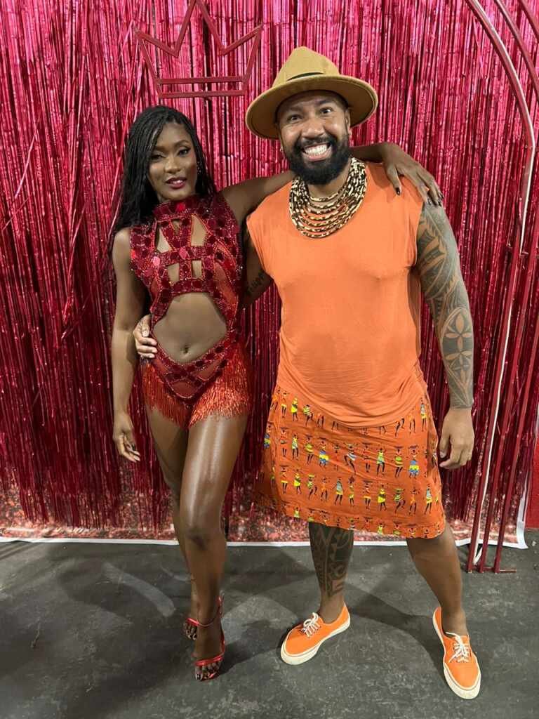 Daniel e a Atriz Erika Januzza