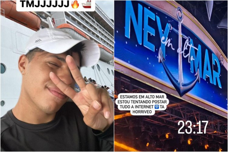 Influencer finge estar em cruzeiro de Neymar com fotos alteradas