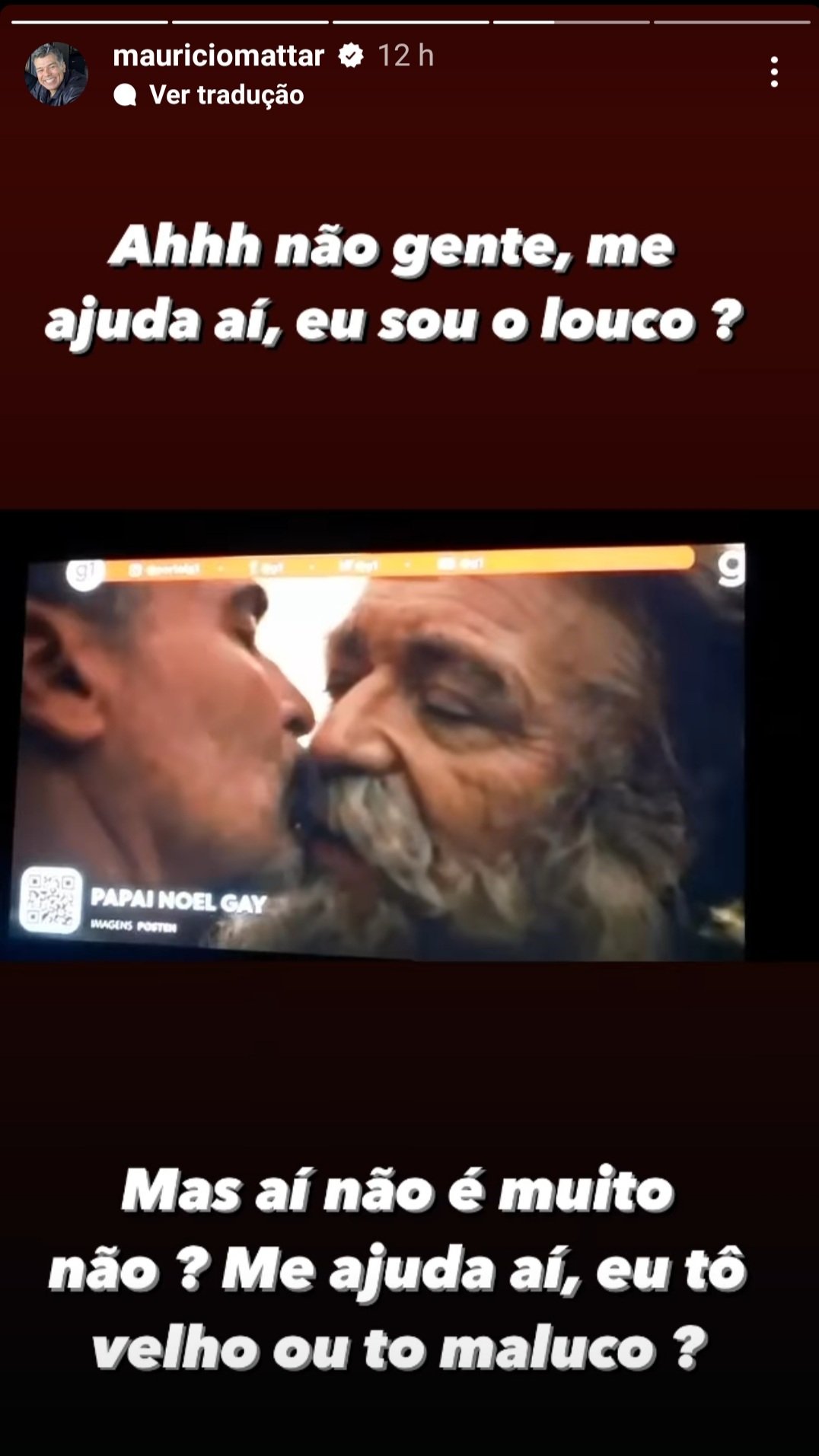 O ator Maurício Mattar critica campanha inclusiva dos correios da Noruega 17 Maurício Mattar - Reprodução Instagram