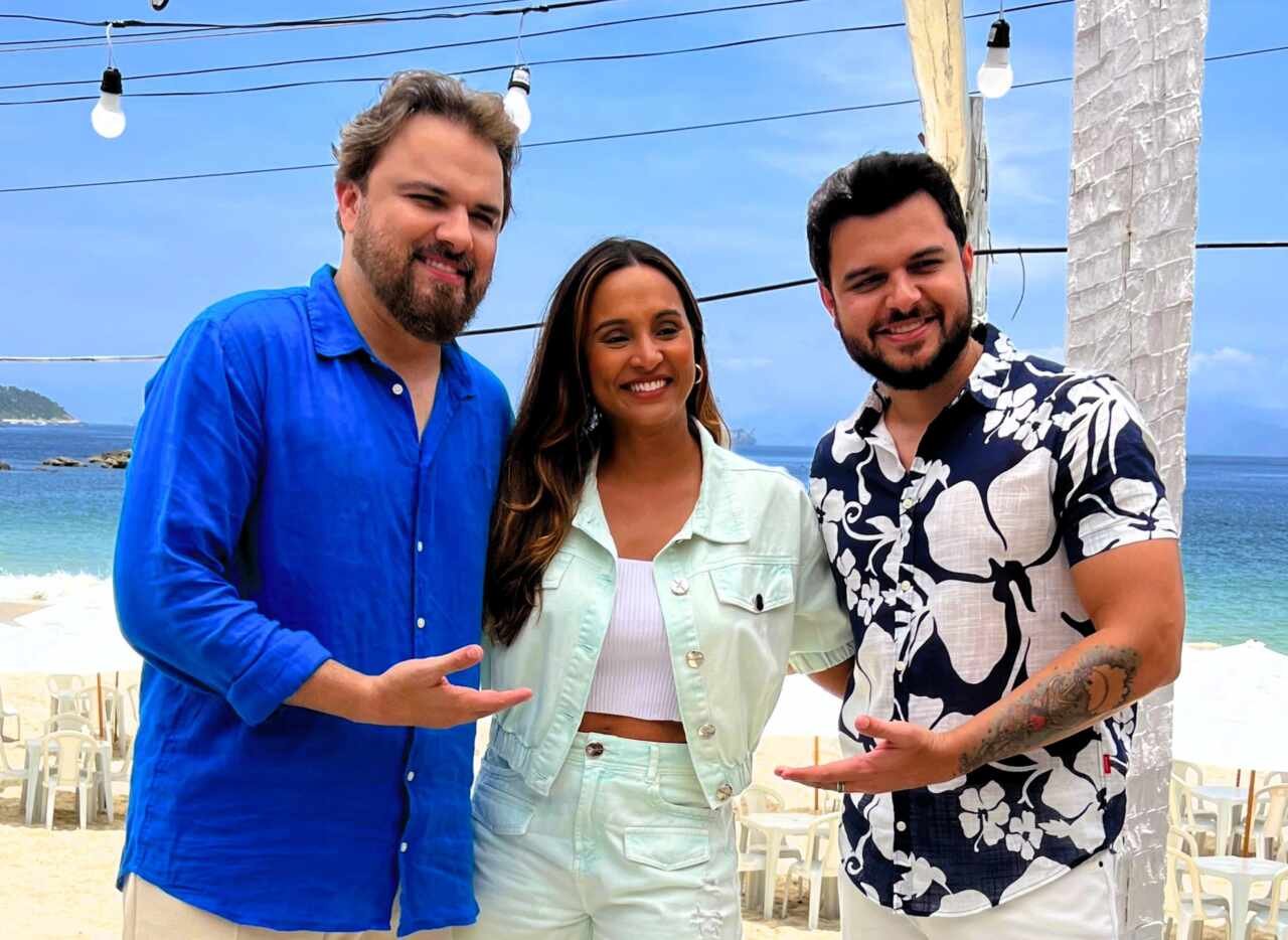 Thaissa Carvalho entre Tom e Leo foto divulgacao 1 scaled