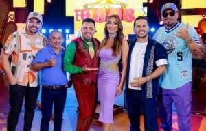Nicole Bahls, Naldo Benny, Lucas Guimarães e outros famosos no Programa Circo do Tiru deste sábado