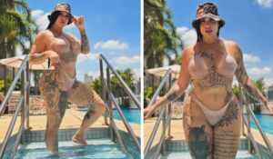 Anny Alves surpreende seguidores com a remoção das tatuagens