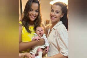 Camila Farani, do Shark Tank Brasil, comemora um mês de vida de seu filho com festa