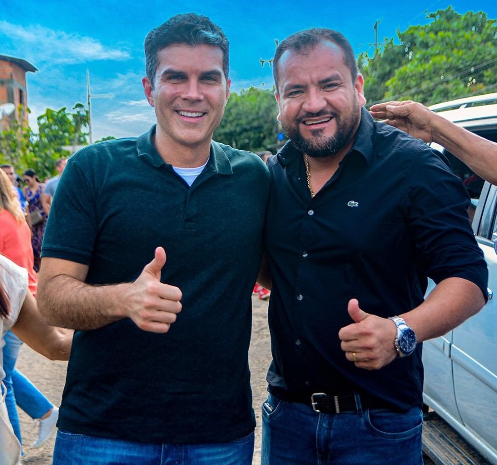 Helder Barbalho e Joãozinho Batista - Crédito da Foto: Divulgação
