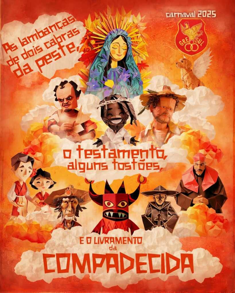 Cartaz do enredo da Unidos de Lucas