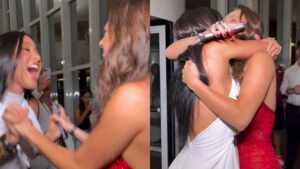 Beatriz Reis e Isabelle Nogueira se reencontram após o BBB 24 no São João da Thay