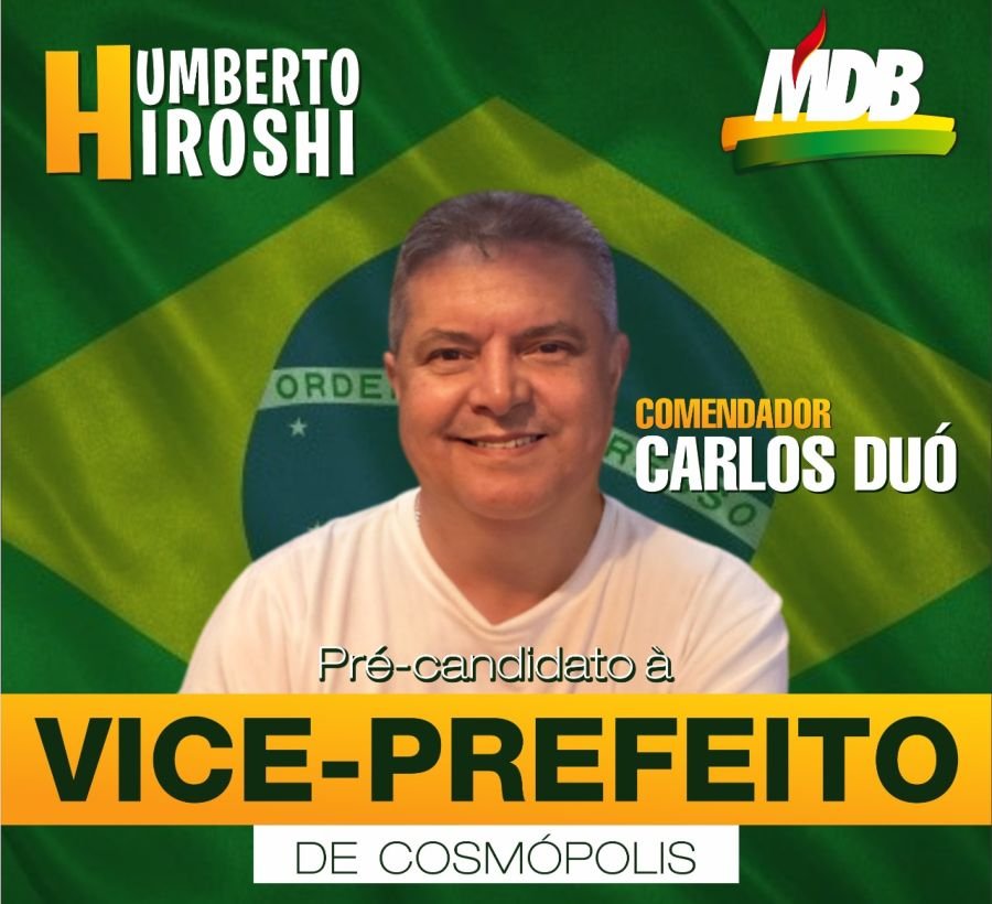 Carlos Roberto Duó Comendador aceita convite 21 Foto: Divulgação