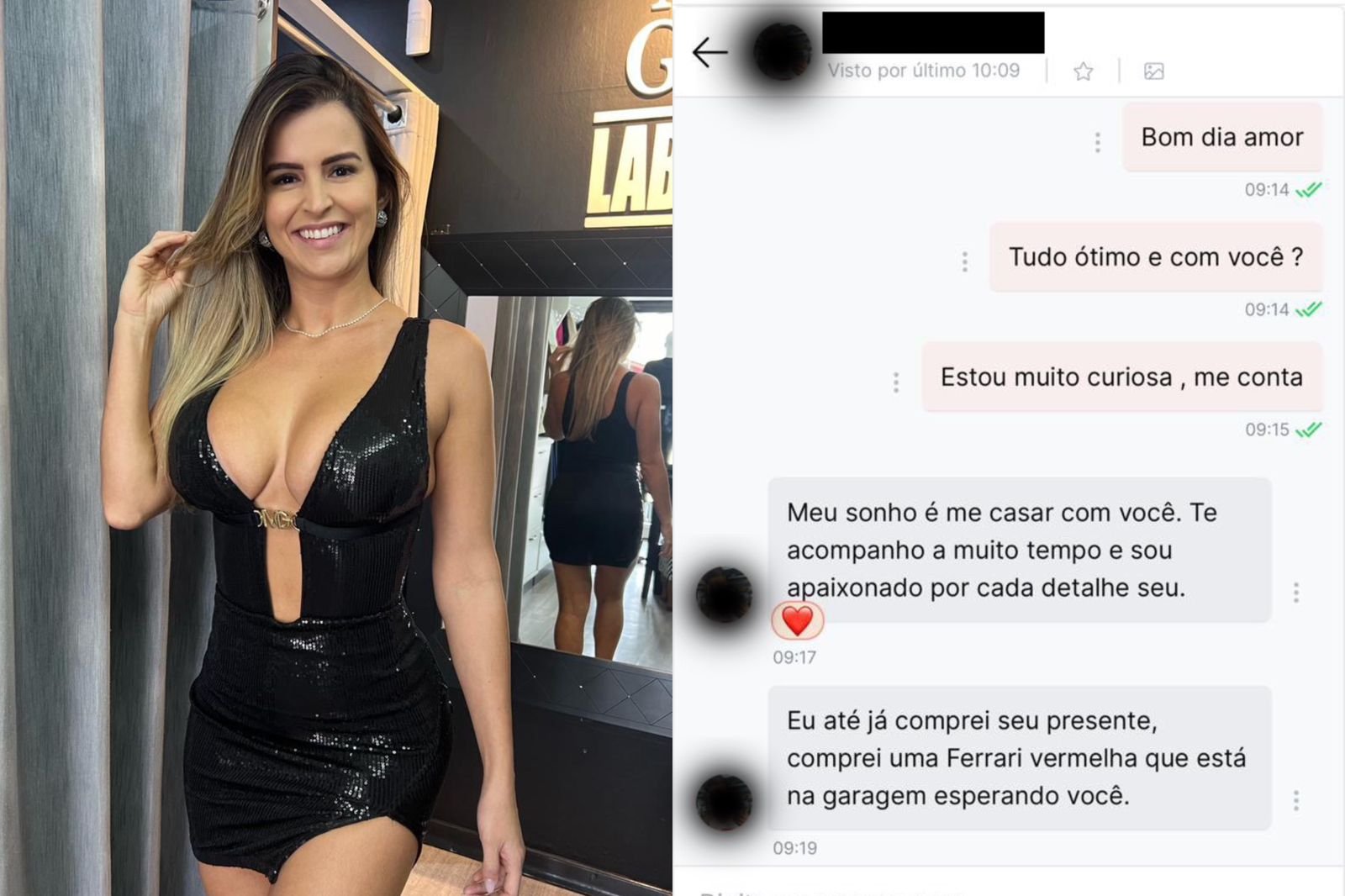 Assinante de plataforma oferece Ferrari de 400 mil dólares em troca de casamento com Aline Limas 18 WhatsApp Image 2024 06 27 at 11.17.56