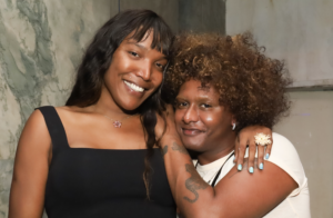 Liniker e Majur nos bastidores da Casa de Criadores