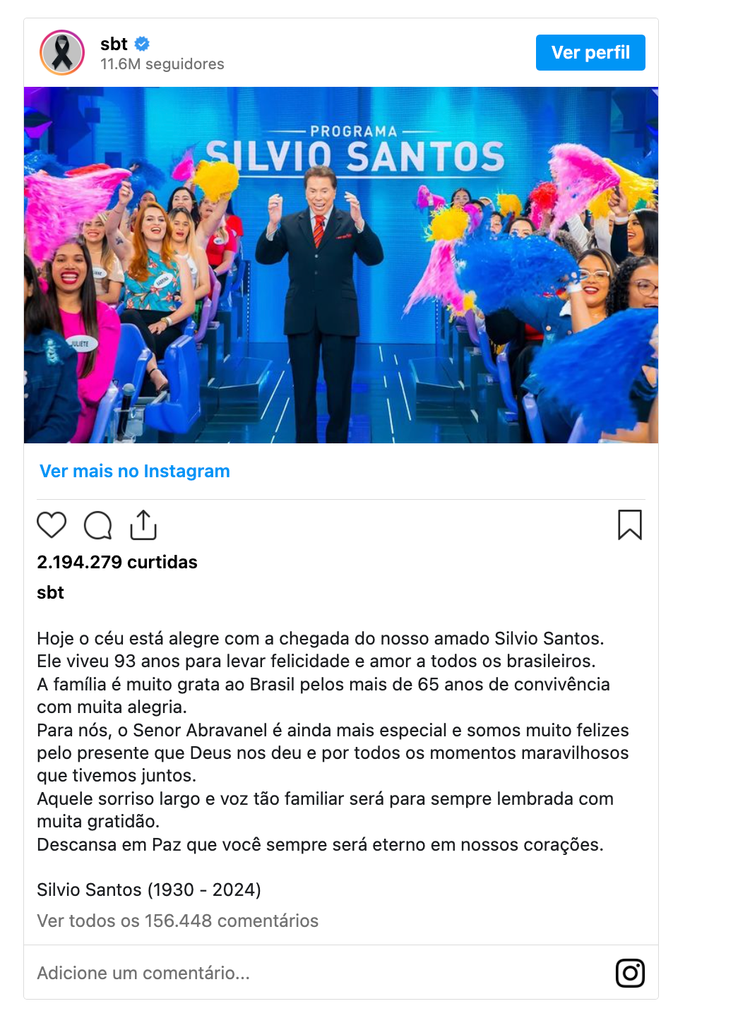 Lula, ministros e outras autoridades se despedem do apresentador 23 Captura de Tela 2024 08 17 as 12.04.19