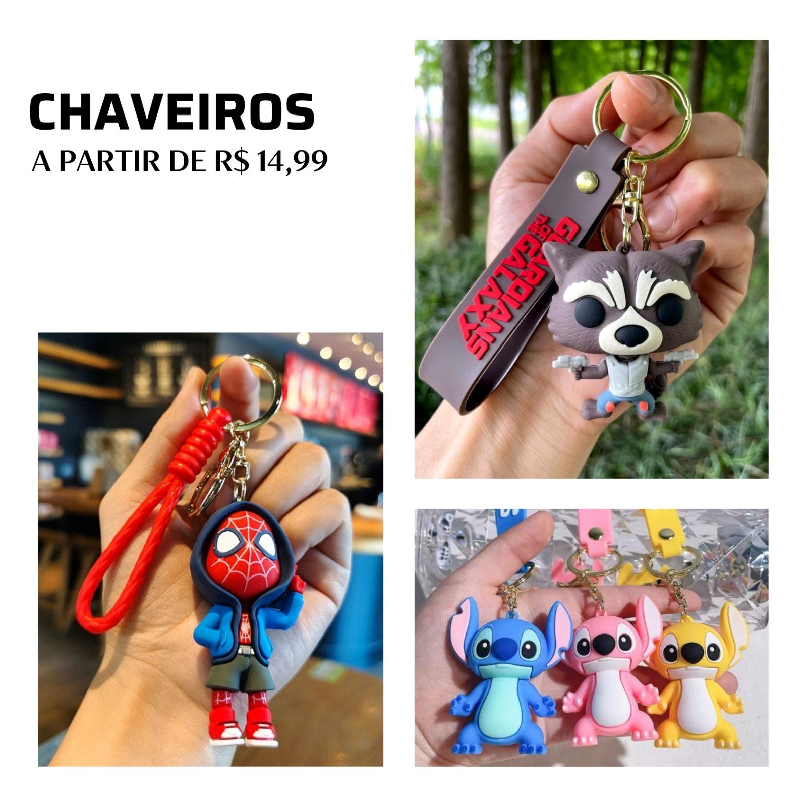 Kit Presentes, chaveiros personalizados e itens variados – Surpreenda com lindos detalhes 20 2 46
