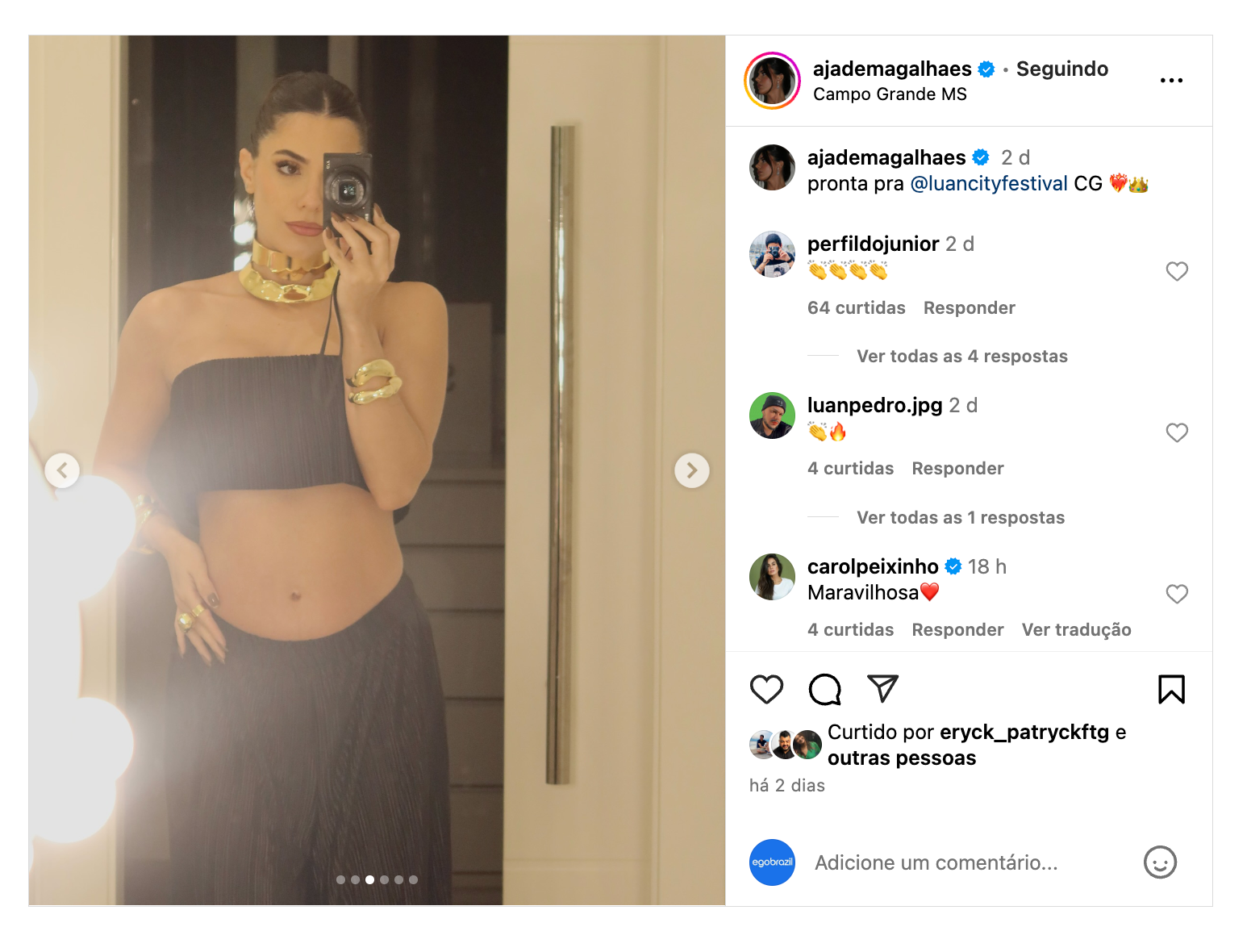 Jade Magalhães exibe barriga de grávida ao lado de Luan Santana 17 Captura de Tela 2024 09 03 as 13.55.33