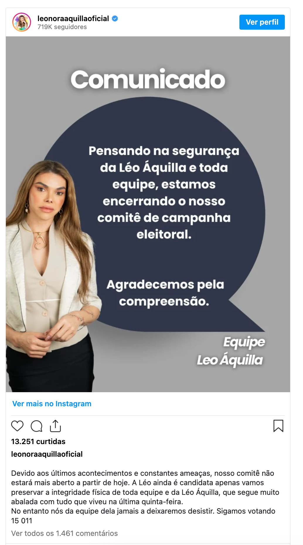Léo Áquilla toma medida drástica após sofrer atentado a tiros 17 Léo Áquilla