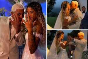 Poze do Rodo e Vivi Noronha dizem “sim” em um matrimônio de conto de fadas