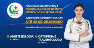Hospital Cemil prorroga inscrições para Residência Médica; prazo vai até 02/12/24