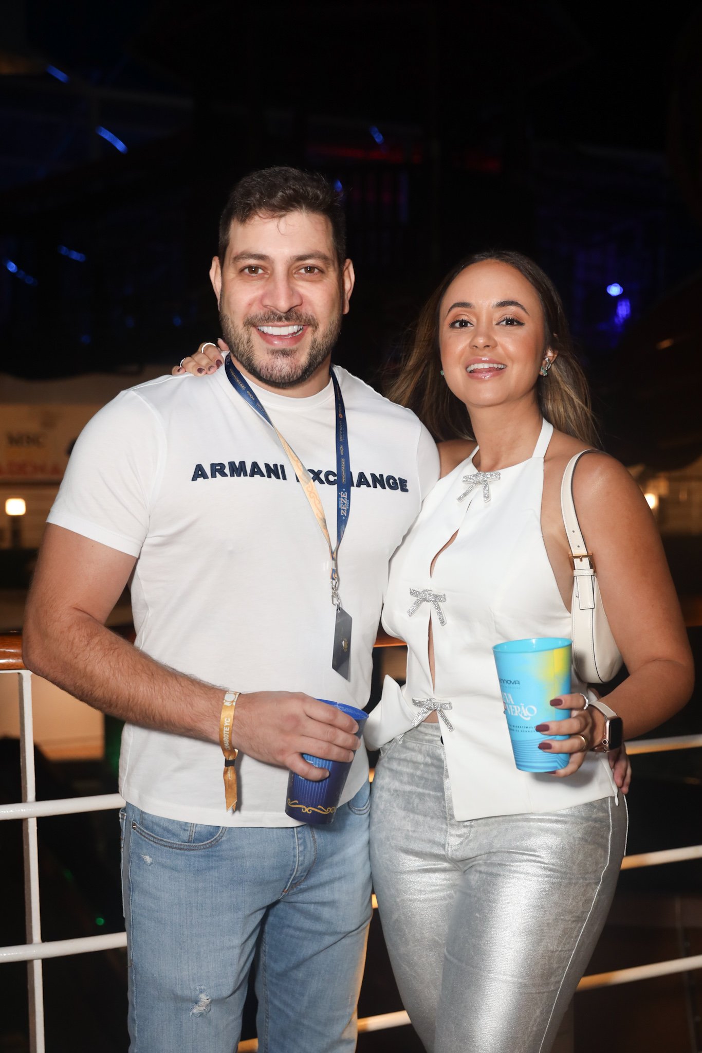 Celebridades brilham na primeira noite do Navio do Zezé a bordo do MSC Seaview 22 Caio Afiune e Waleria Motta - Foto: Lucas Ramos / Brazil News
