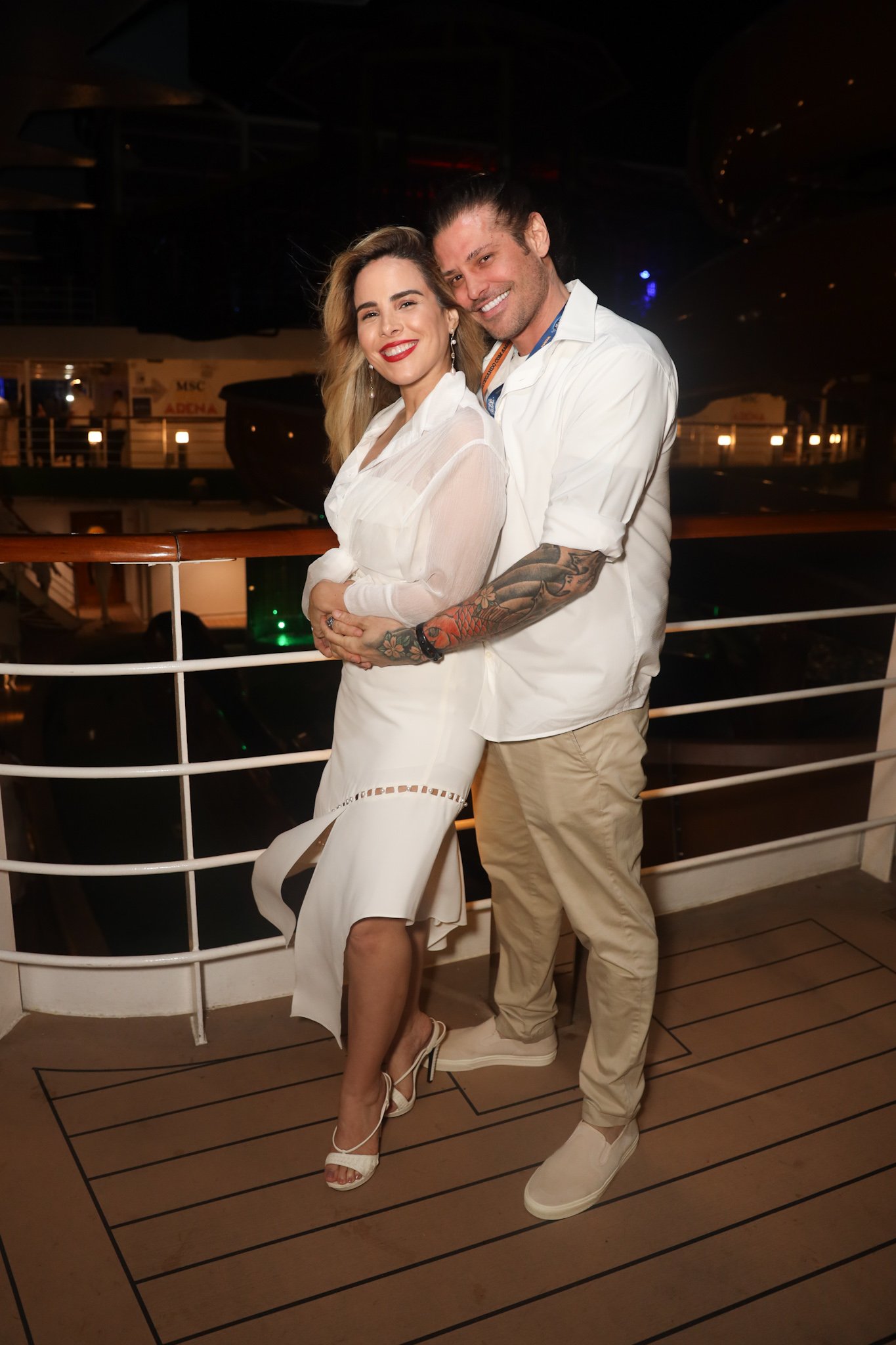 Celebridades brilham na primeira noite do Navio do Zezé a bordo do MSC Seaview 23 Wanessa Camargo e Dado Dolabella - Foto: Lucas Ramos / Brazil News