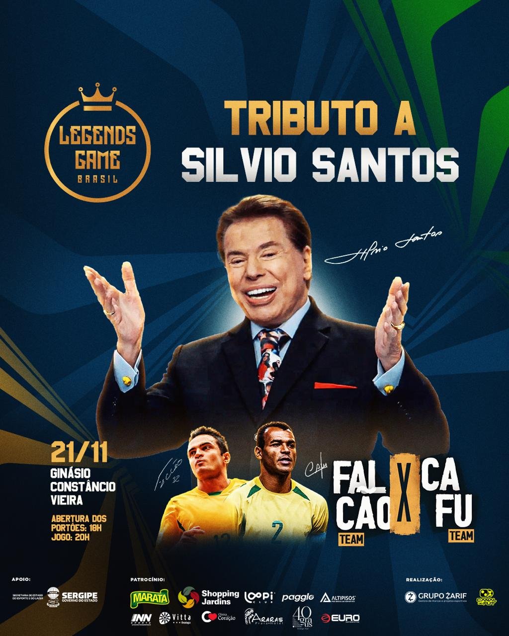 Evento com Falcão, Cafu e outros famosos irá homenagear Silvio Santos em grande estilo em Aracaju 21 WhatsApp Image 2024 11 19 at 11.27.58