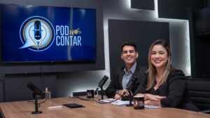 Os jornalistas, Jordan Vall e Karla Sousa lançam Podnoscontar