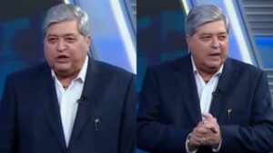 Datena comemora estreia no SBT e dá bronca em diretor ao vivo