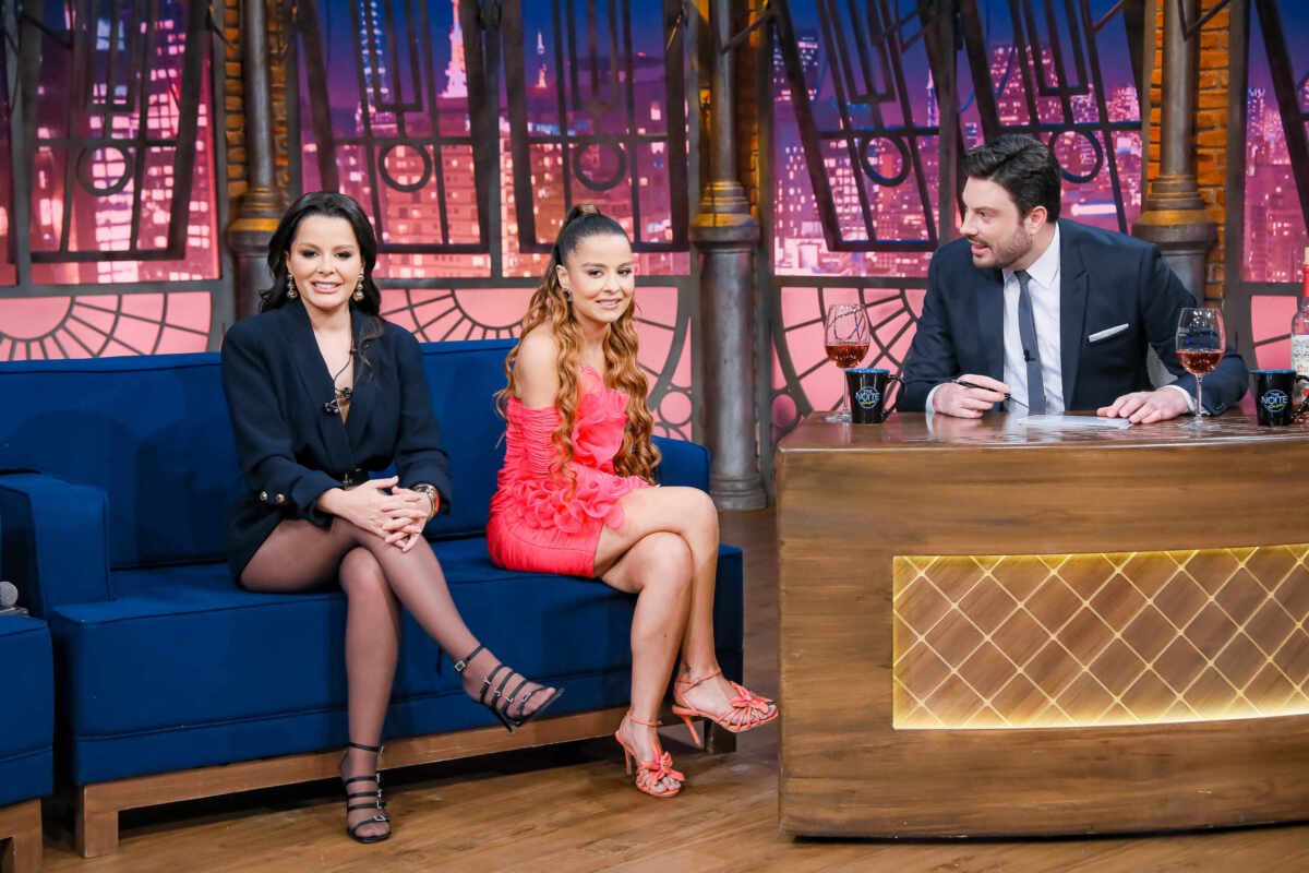 Maiara e Maraysa no The Noite - Crédito da Foto: Lourival Ribeiro / SBT