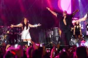 Lauana Prado brilha em apresentação no Navio do Gigante com Léo Santana