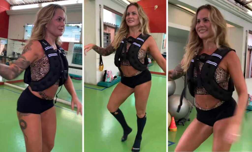 Musa da Tucuruvi, Isis Camargo se prepara para o Anhembi: samba e condicionamento com colete de 8 kg! Musa da Tucuruvi, Isis Camargo se prepara para o Anhembi: samba e condicionamento com colete de 8 kg!