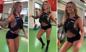 Musa da Tucuruvi, Isis Camargo se prepara para o Anhembi: samba e condicionamento com colete de 8 kg!