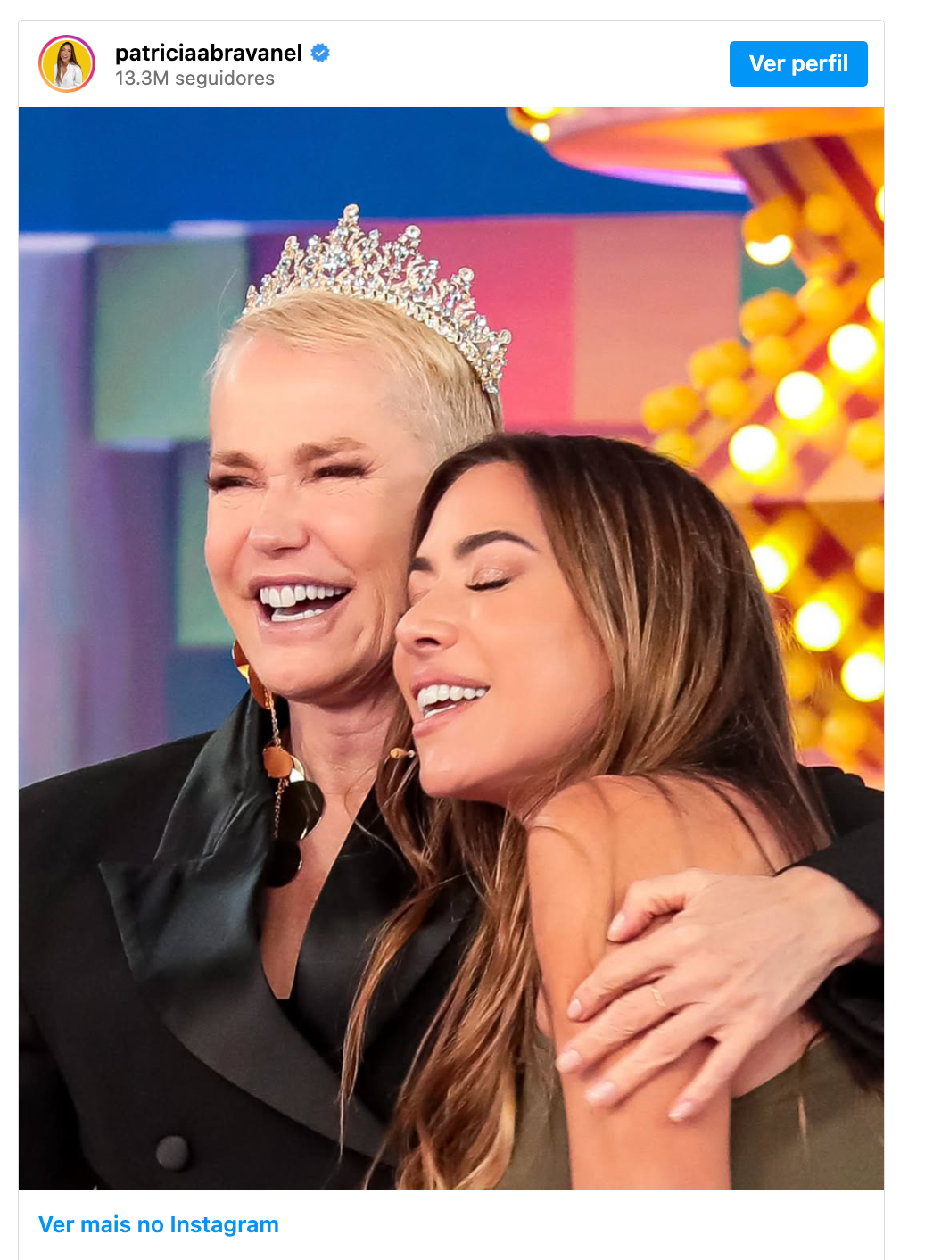 Xuxa comenta transformação nas regras da Globo após brilho no palco de Hebe 17 Xuxa Meneghel revela que Globo mudou regras contratuais após sua ida ao programa de Hebe - Foto: Instagram