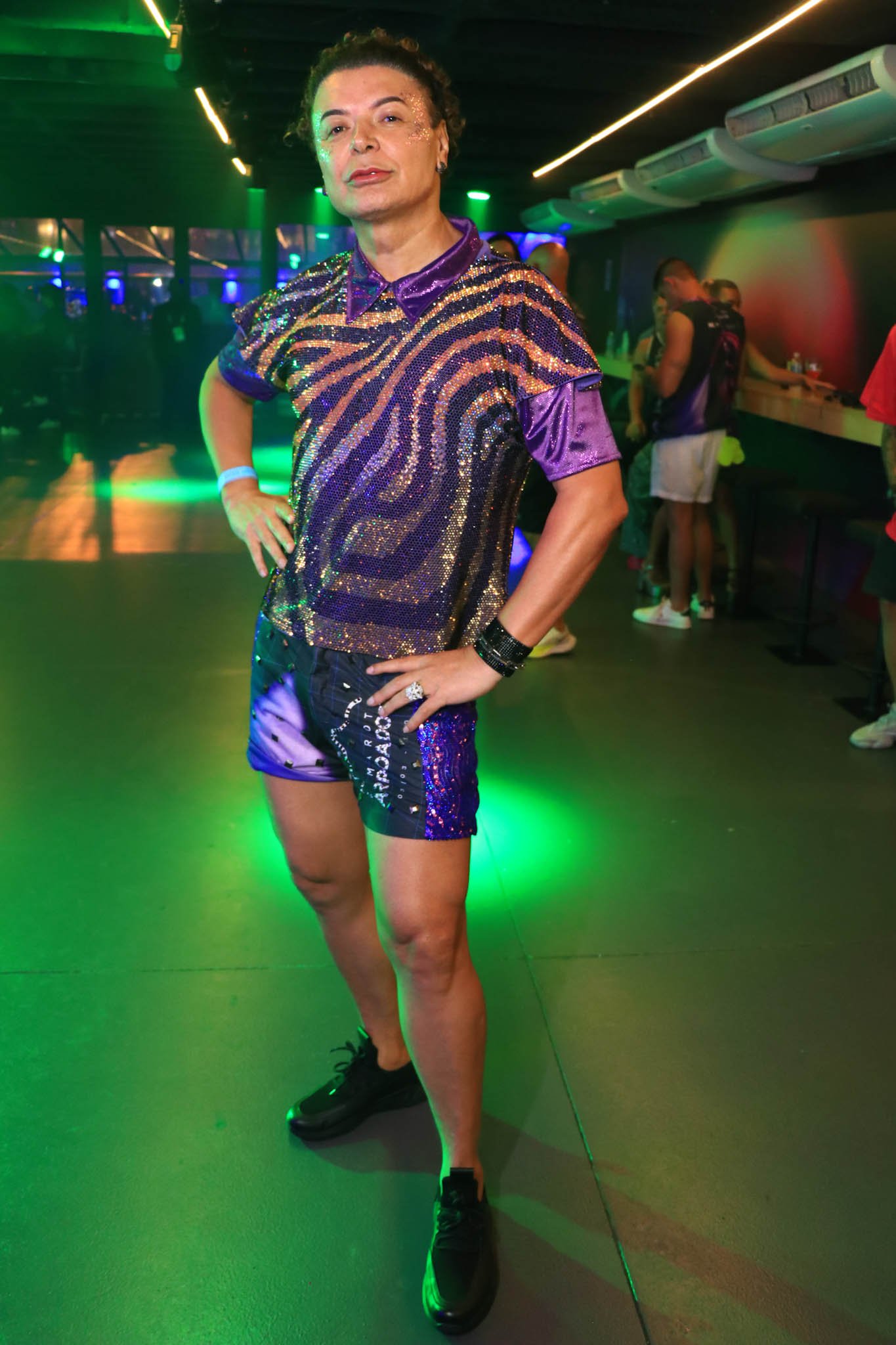David Brasil marca presença no Camarote Arpoador no quarto dia de desfiles na Sapucaí 19 Fotos: Wando Silva / Brazil News