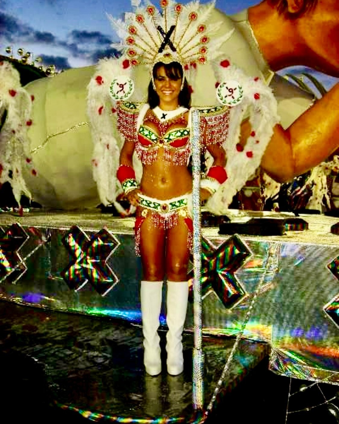 Tania Oliveira em seu Primeiro desfile - Crédito da Foto: Acervo Pessoal / Renato Cipriano - Divulgação