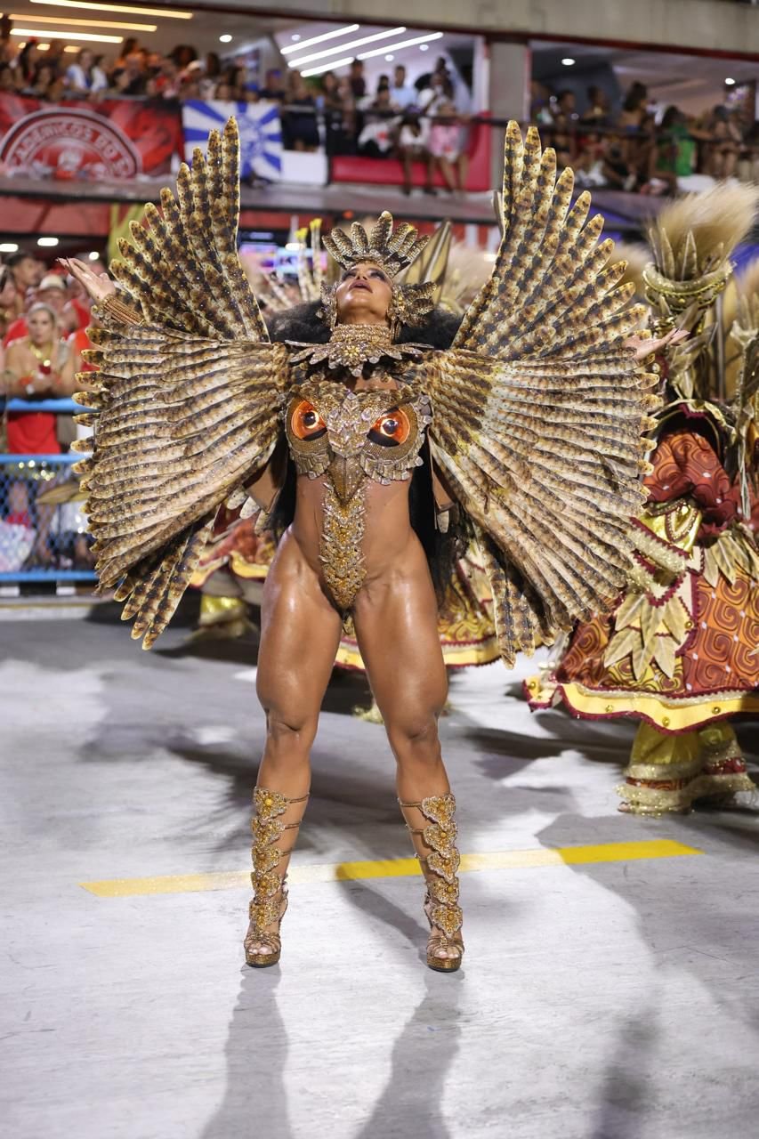 Musa da Beija-Flor, Savia David brilha na Avenida com Fantasia super cavada 23 Musa da Beija-Flor, Savia David brilha na Avenida com Fantasia super cavada