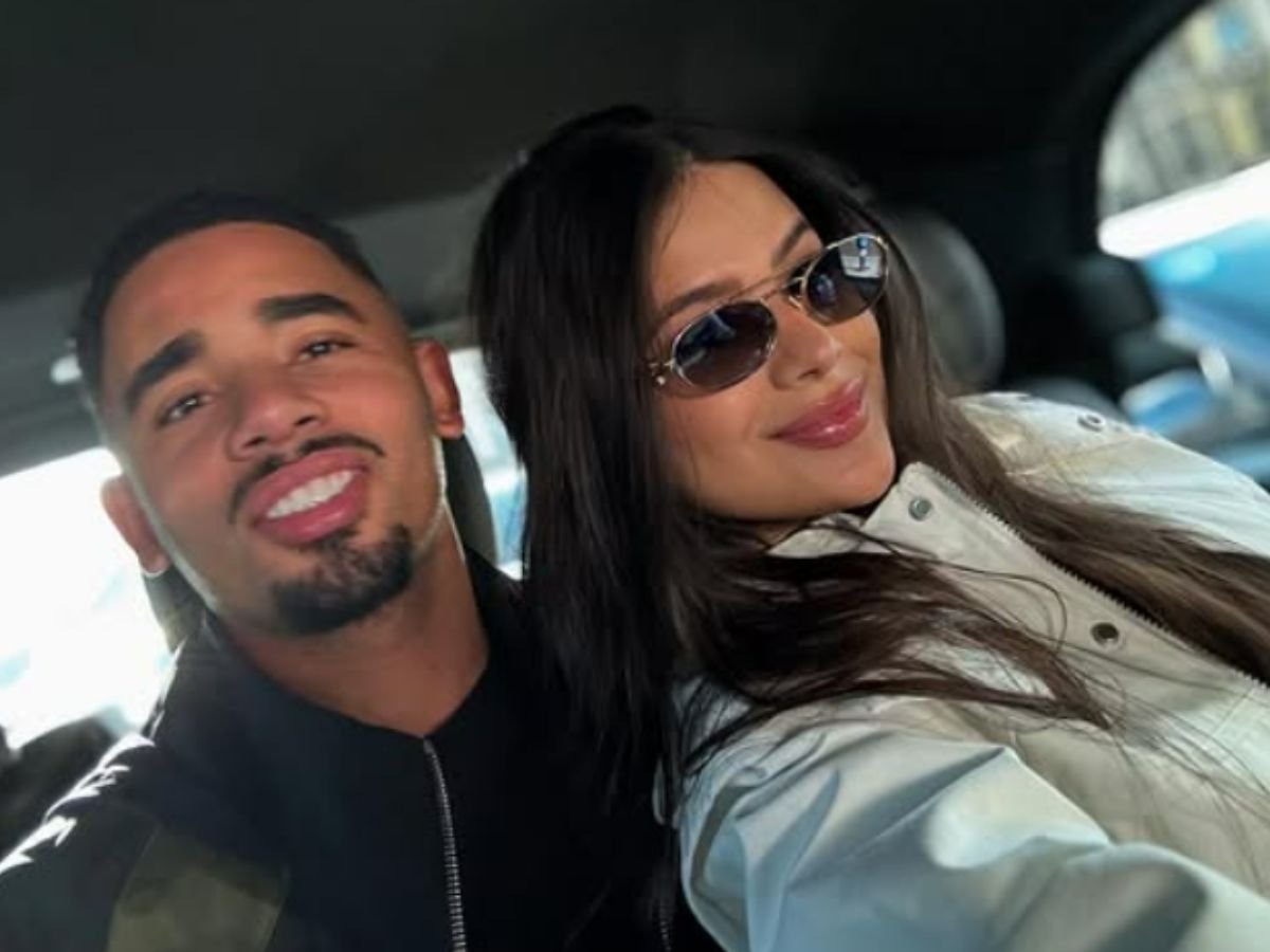 Raiane e Gabriel Jesus