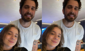 Vem feat por aí? Gustavo Mioto posta bastidores de videoclipe com Giana