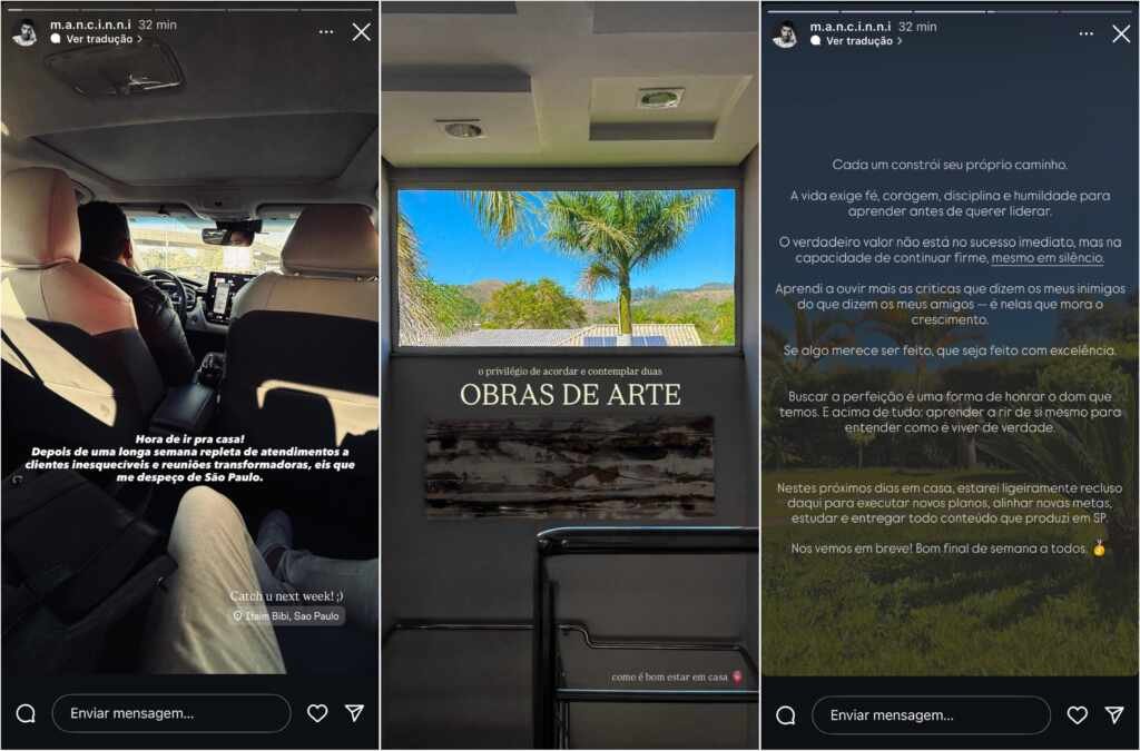 Fotógrafo Mancinni compartilha reflexão poderosa após semana intensa em São Paulo