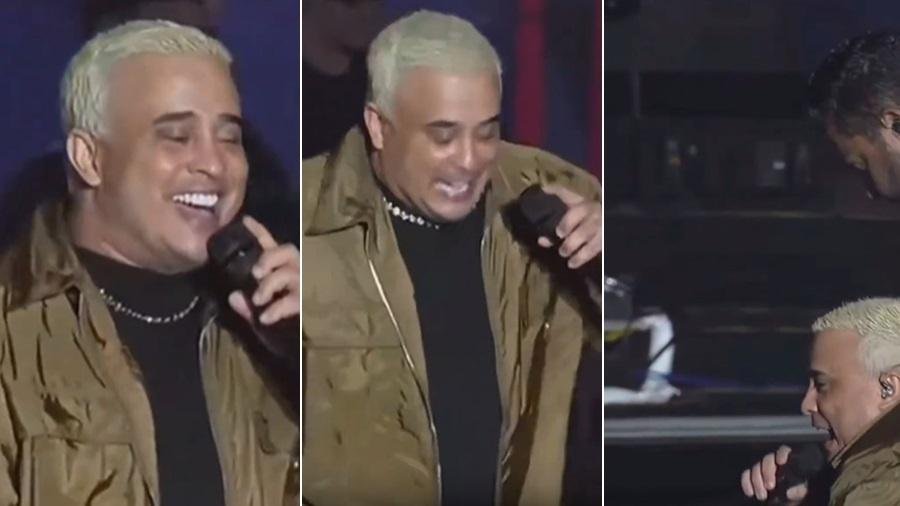 Kauan, dupla de Matheus, leva tombo em show no São João de Caruaru Kauan, dupla de Matheus, leva tombo em show no São João de Caruaru