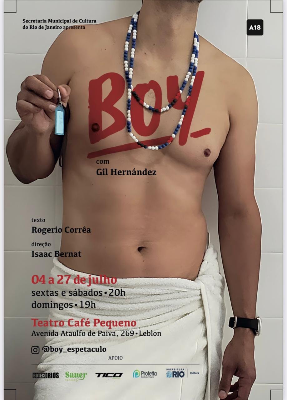 Gil Hernández estreia no teatro com monólogo "Boy", no Leblon 18 WhatsApp Image 2025 07 09 at 14.41.37