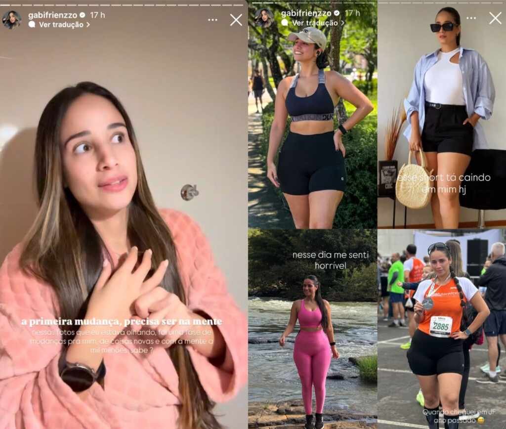 Influenciadora Mineira Gabi Frienzzo reflete sobre sua jornada de emagrecimento Influenciadora Mineira Gabi Frienzzo reflete sobre sua jornada de emagrecimento