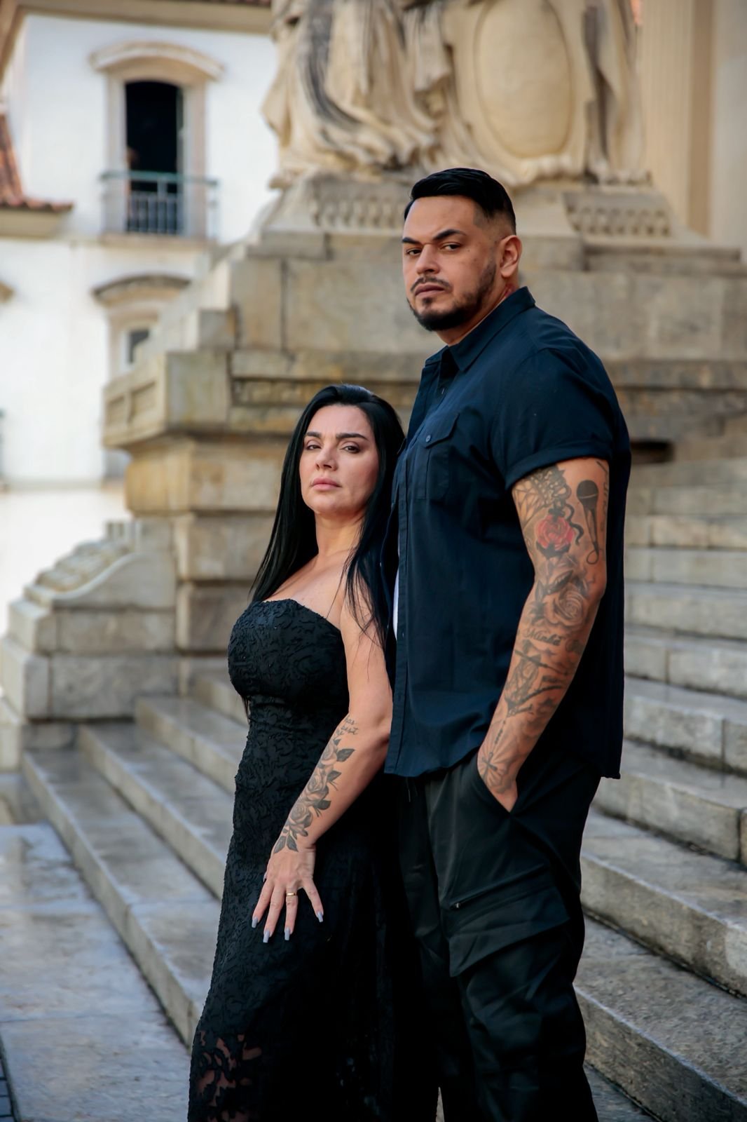 Cacau Jr, pai de Wenny, faz ensaio pré-wedding pelas ruas com a noiva, Ellis 17 IMG 20250813 WA02231