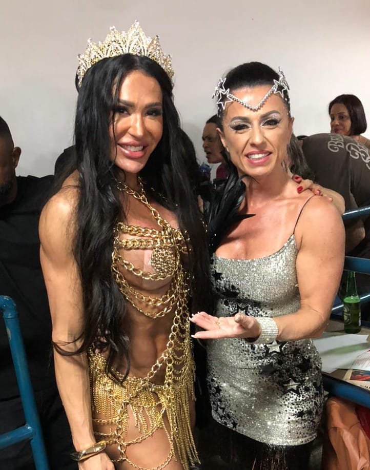 Tatiana Breia recebe grandes nomes do carnaval em semifinal de sambas na União da Ilha 19 Tatiana Breia e Gracyanne Barbosa