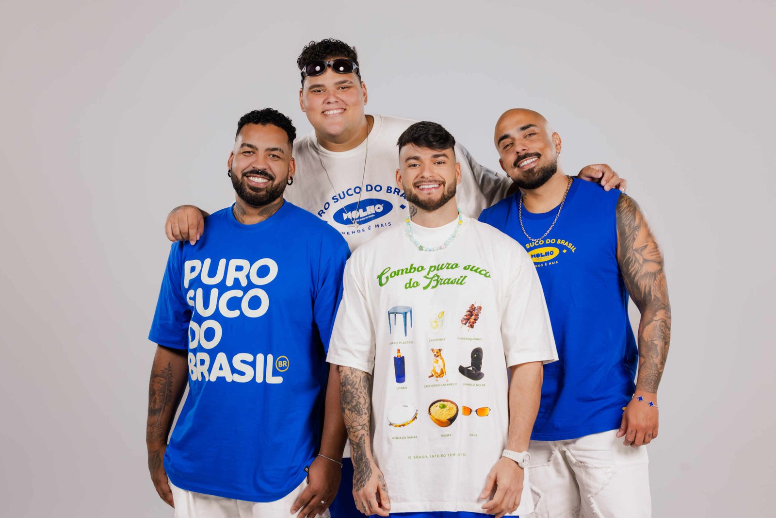 É o pagode no topo: Menos é Mais conquista TOP 1 e 2 no país com ‘Molho’ 17 Menos e mais fotos Thais Mallon22 scaled