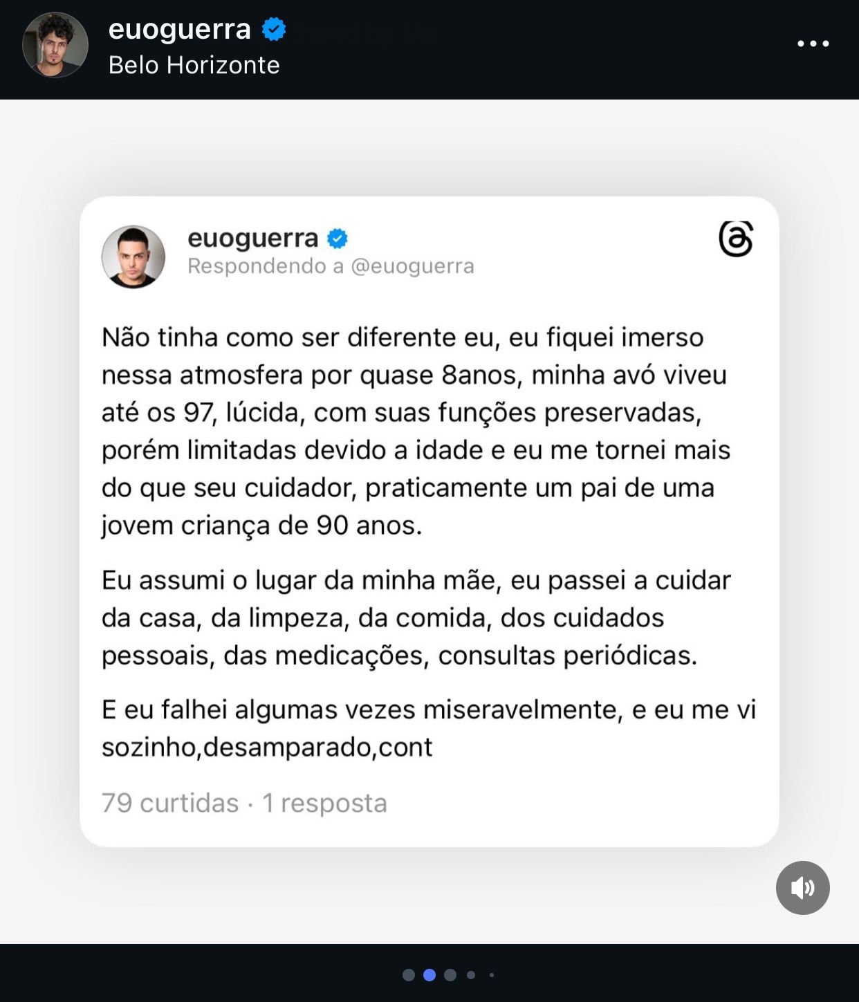 Paulo Guerra fala sobre solidão do luto após perder mãe e avó