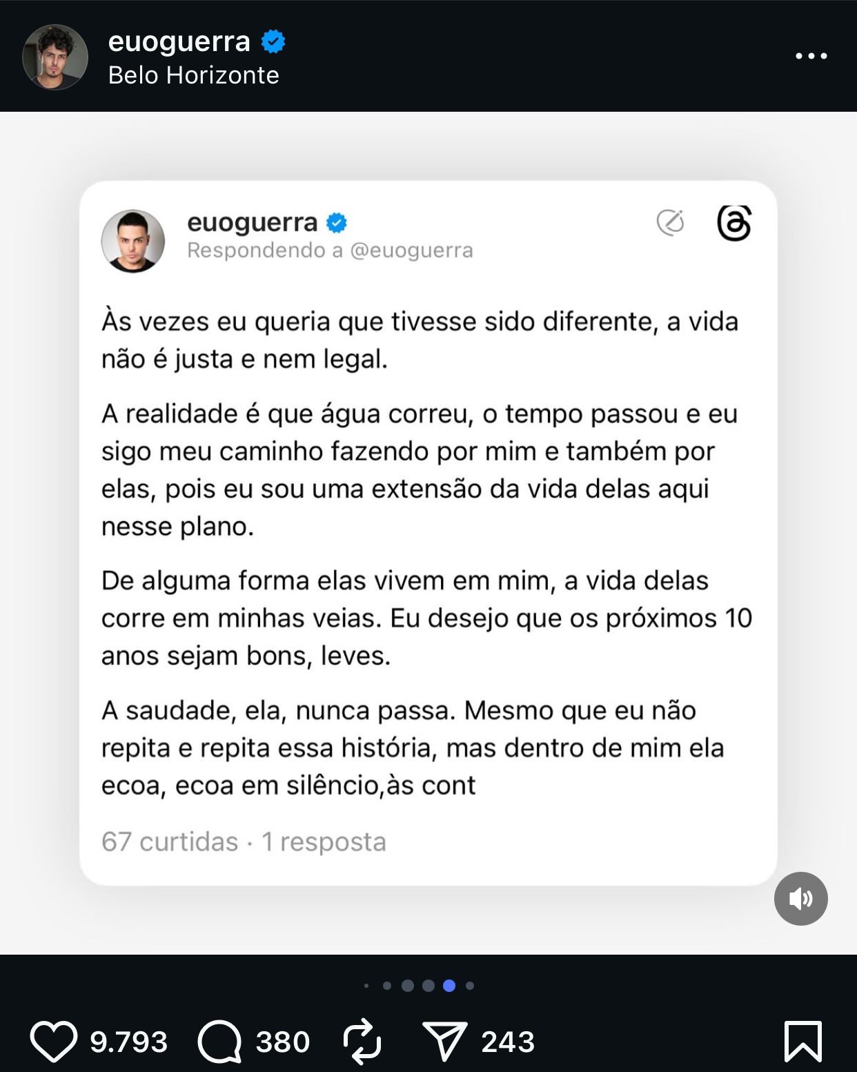 Paulo Guerra fala sobre solidão do luto após perder mãe e avó