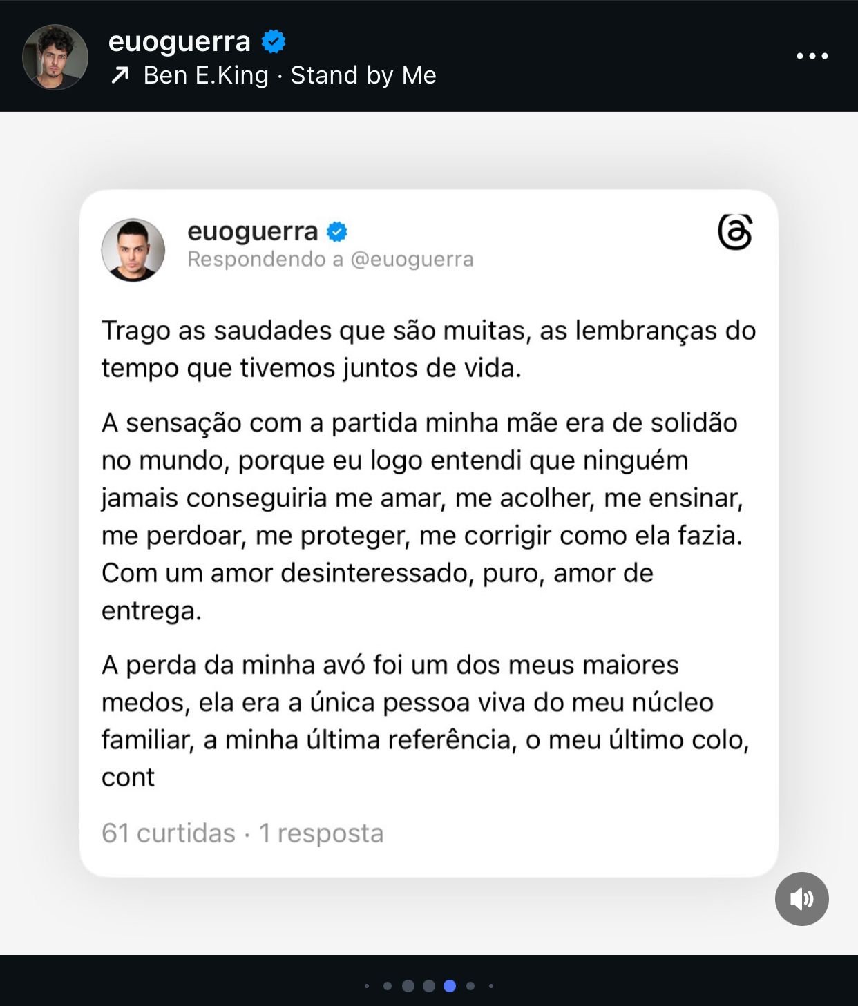 Paulo Guerra fala sobre solidão do luto após perder mãe e avó