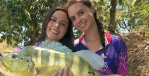 Gabi e Rapha participam do “Pantanal Delas”, evento que celebra mulheres na pesca