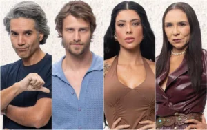 Fernando Sampaio, Matheus Martins, Rayane Figliuzzi e Yoná Sousa estão na 4ª roça de A Fazenda 17